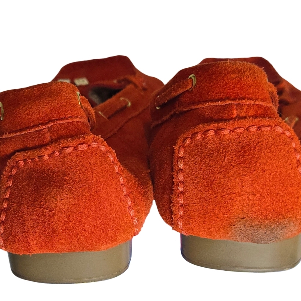 Michael Kors Vibrant Orange Moccasins Size 7 - Picture 3 of 6